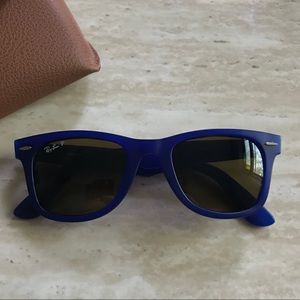 NEW Ray-Ban Wayfarer Sunglasses - Matte Royal Blue